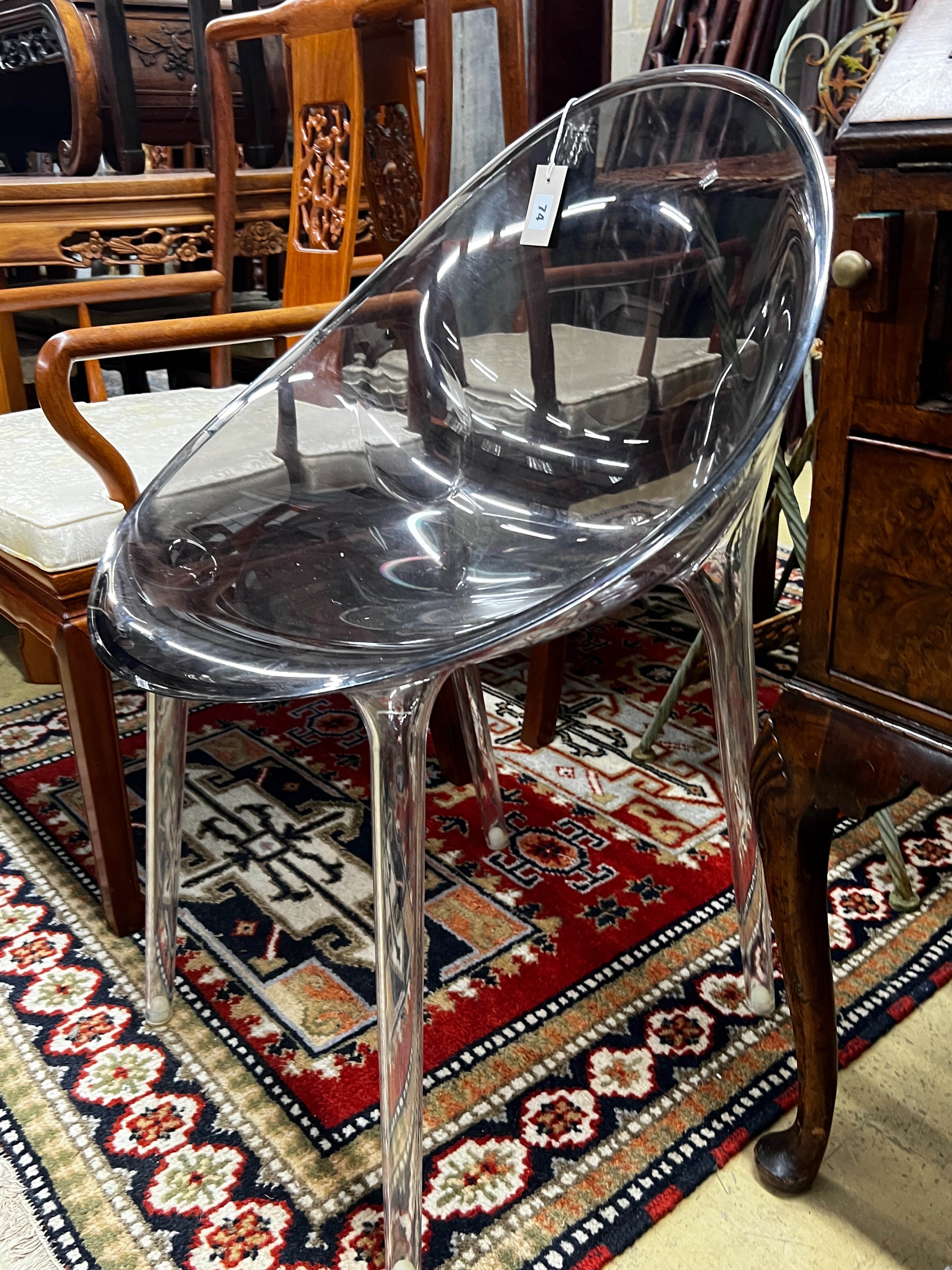 A Philippe Starck 'Mr Impossible' perspex chair